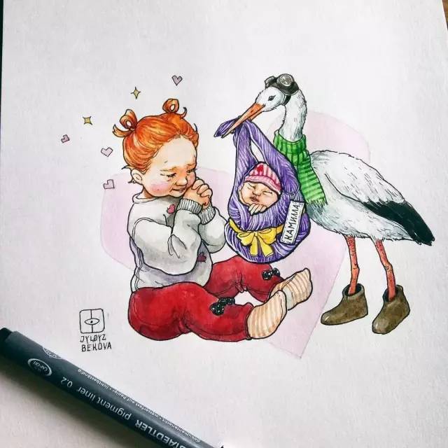 有个会画画的妈妈,整个朋友圈都在羡慕