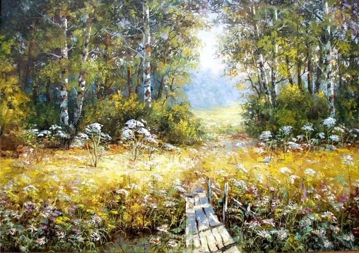 他的风景画里没有忧伤俄罗斯画家eugenesinev