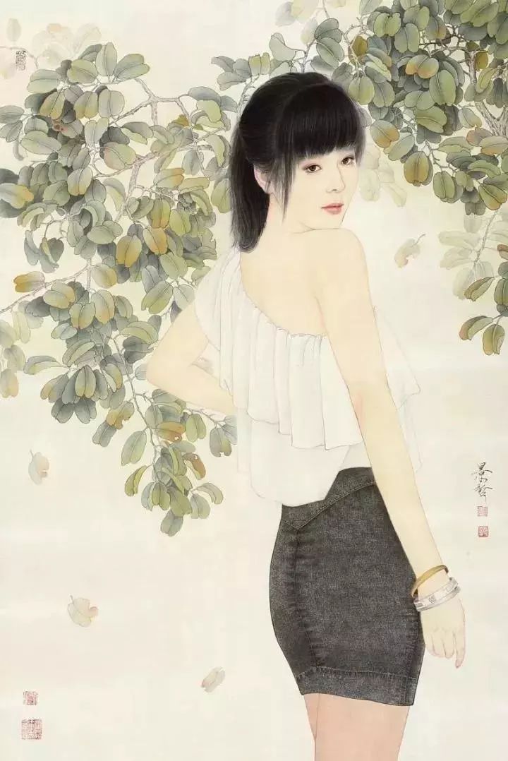 崔景哲工笔绘出的东方古典美摄人心魄画得太美了