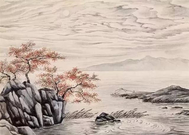 这山水,月色撩人!_国画艺术_零二七艺考