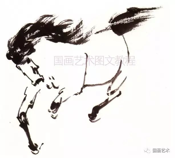 图文教程:怎样画马_国画艺术_零二七艺考