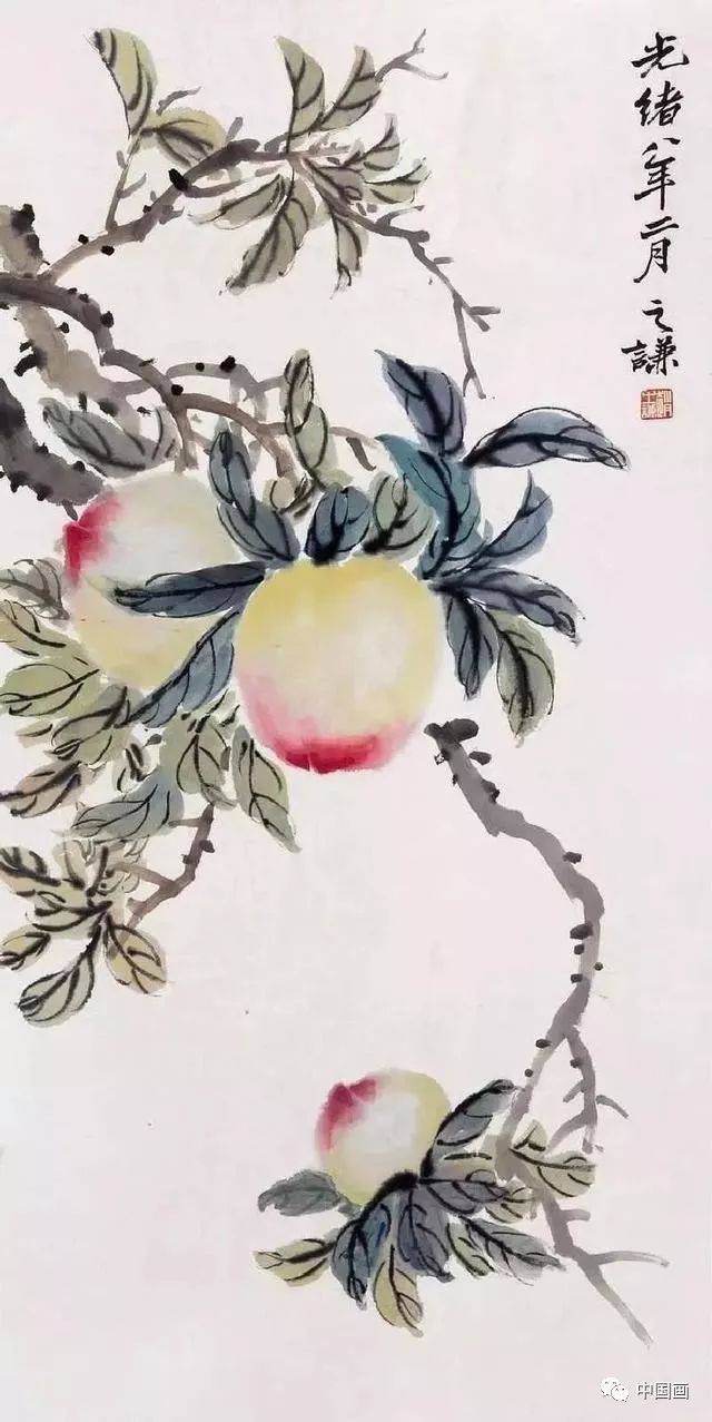 赵之谦 寿桃