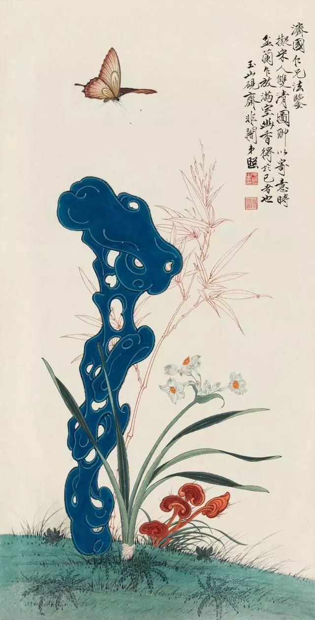 中国画于非闇的水仙