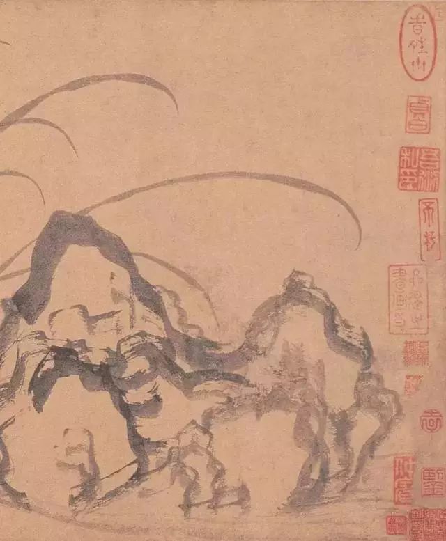 元赵孟頫兰花竹石图赏析