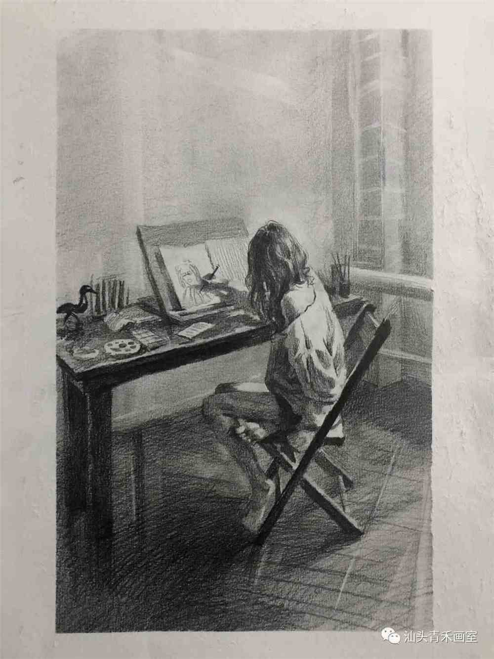 素描静物(场景)