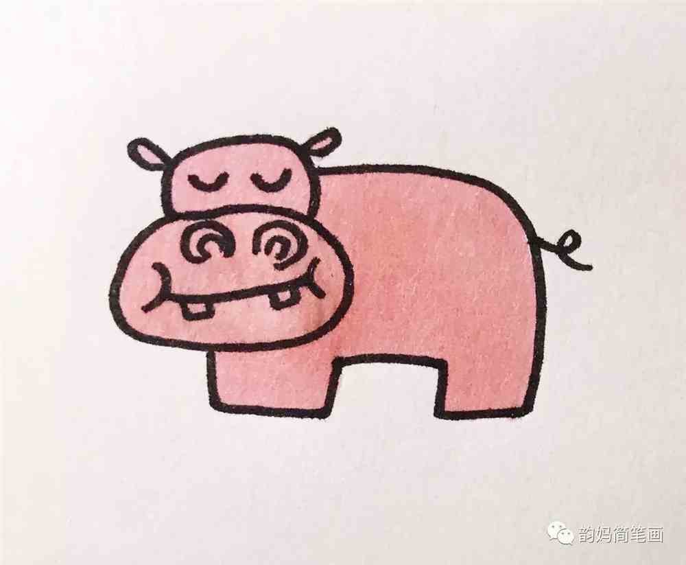 下面,跟着韵妈一起来仔细看看这些动物到底怎么画的.