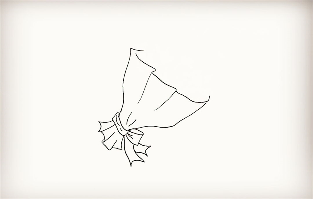 简笔画教程一束花