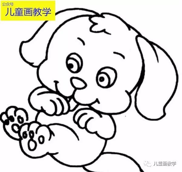 小狗简笔画图