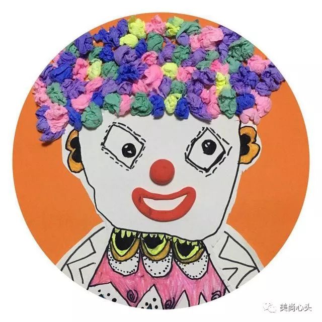 创意儿童画萌萌哒的小丑