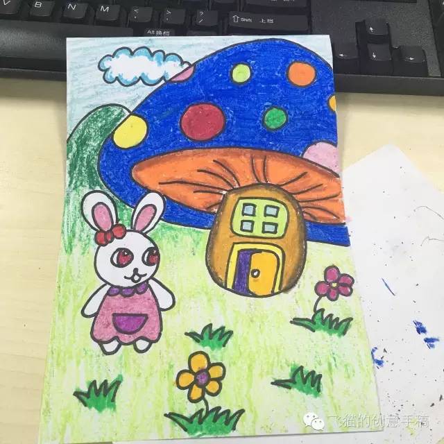第17步:17勾线完毕,橡皮擦擦掉铅笔印子,图上自己喜欢的颜色第16步:16