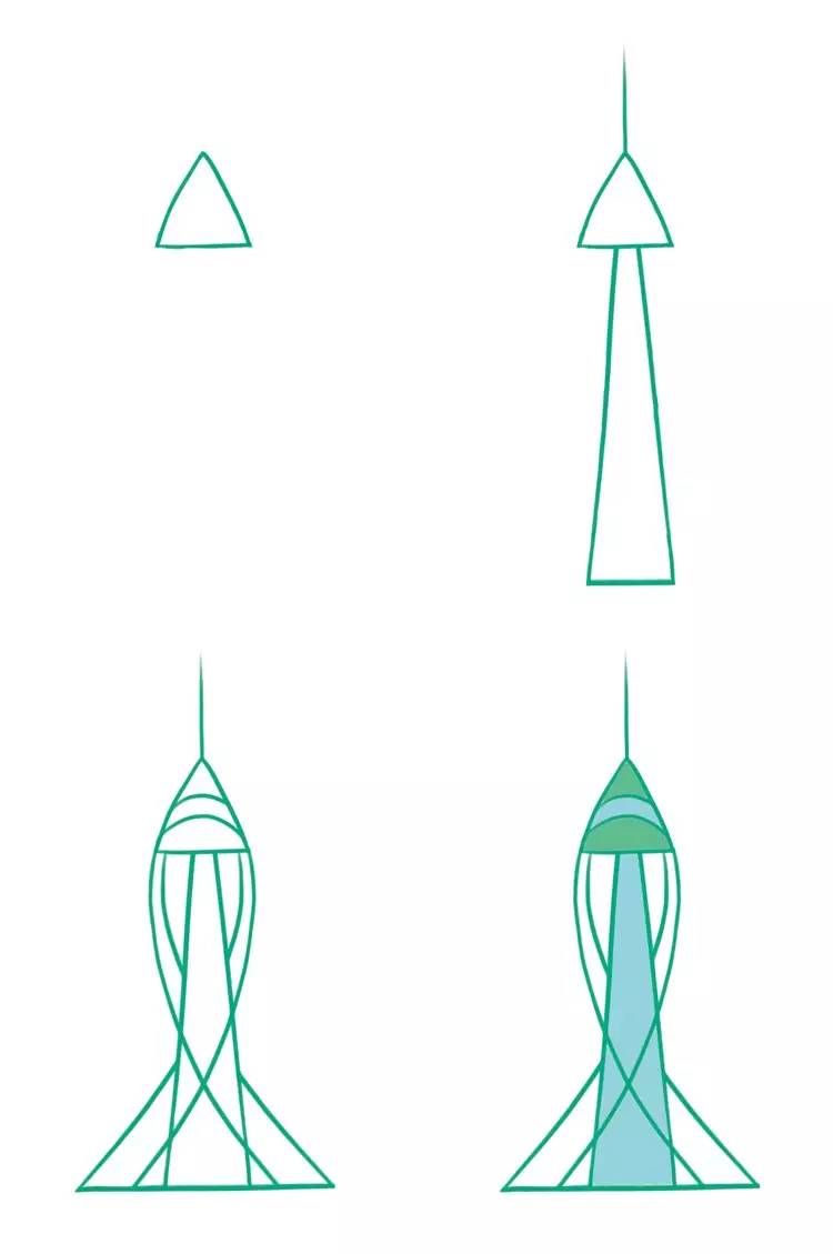 建筑超可爱的卡通房子简笔画合集