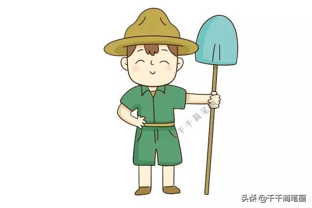 可爱的q版不同职业人物简笔画收藏啦