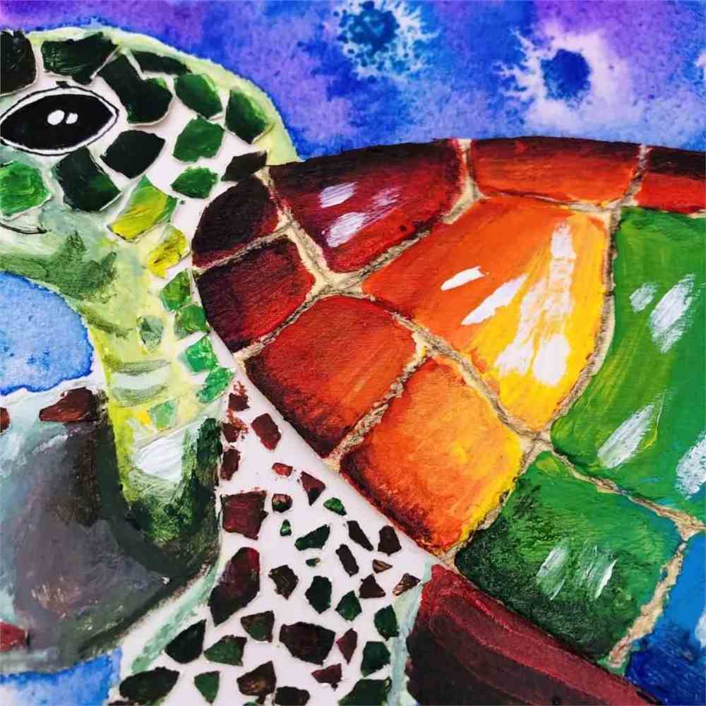 创意画海龟