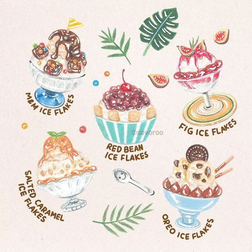 萌化了的彩铅美食插画,可爱中传递小确幸!_小鲸鱼儿童