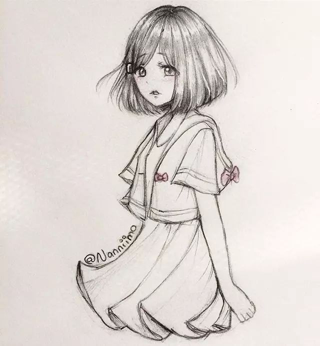 可爱萌少女,你们喜欢吗?_素描学习_零二七艺考