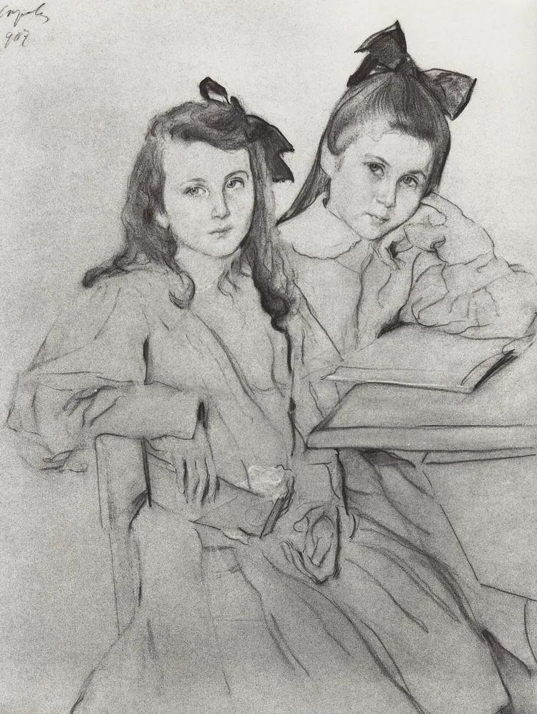 俄罗斯绘画大师,谢洛夫素描欣赏