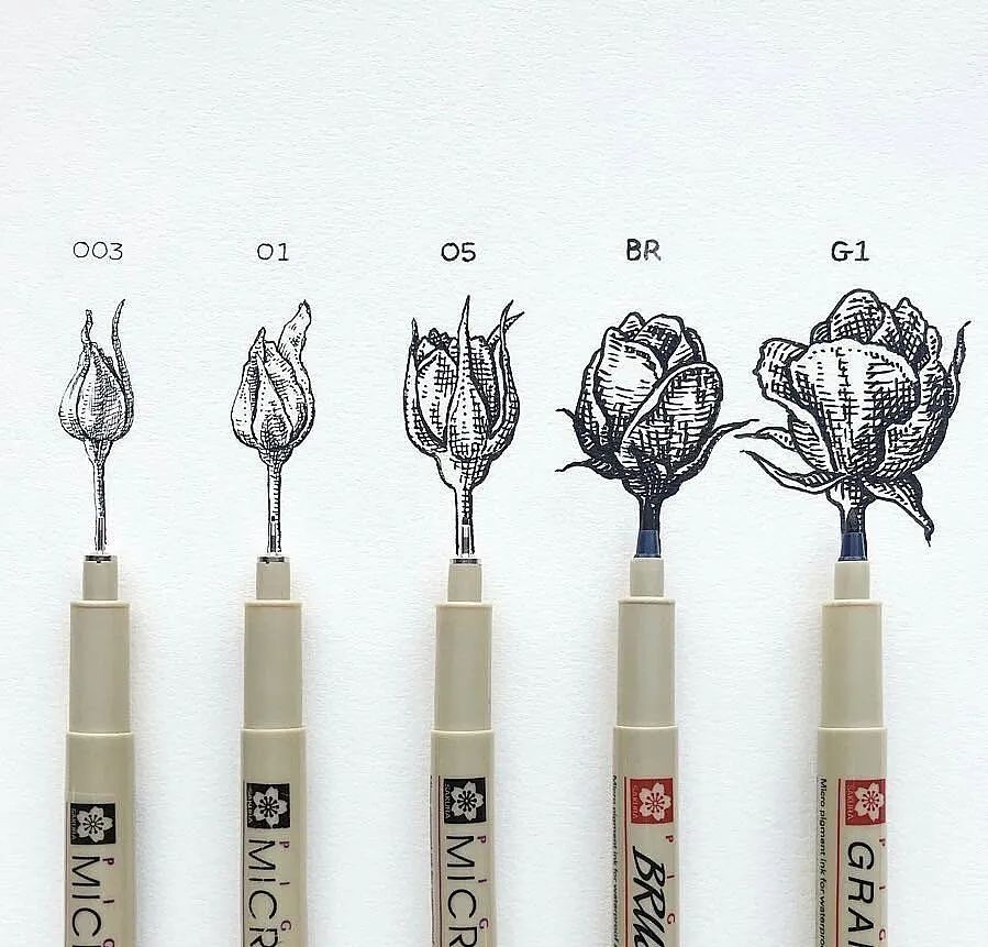线描画成这样,你才有资格发朋友圈,才有人给你点赞!
