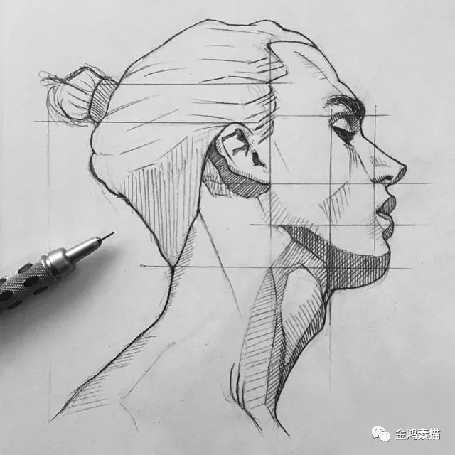 有结构的人物 素描