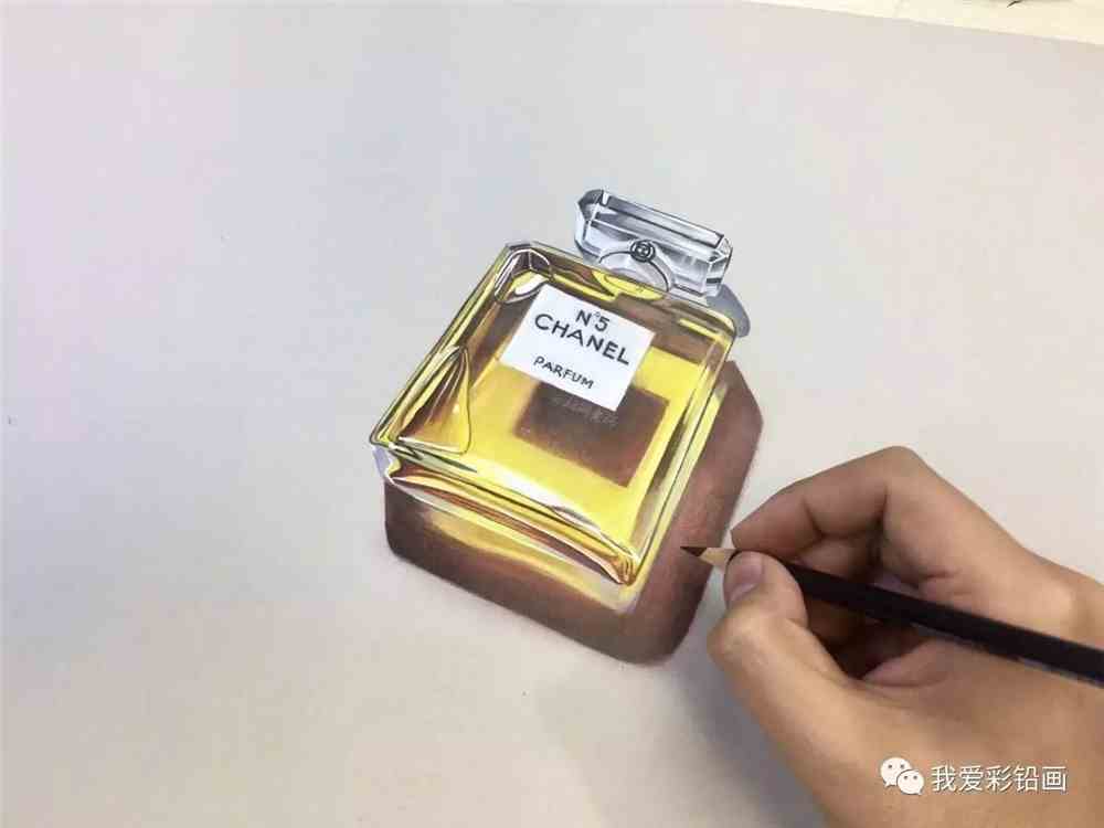 【彩铅作品】3d手绘香奈儿