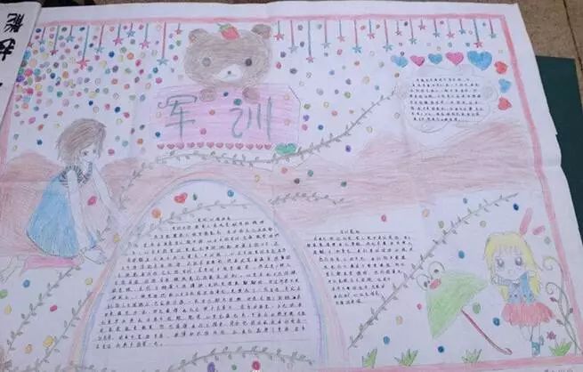 军训手抄报图片 www.027art.com