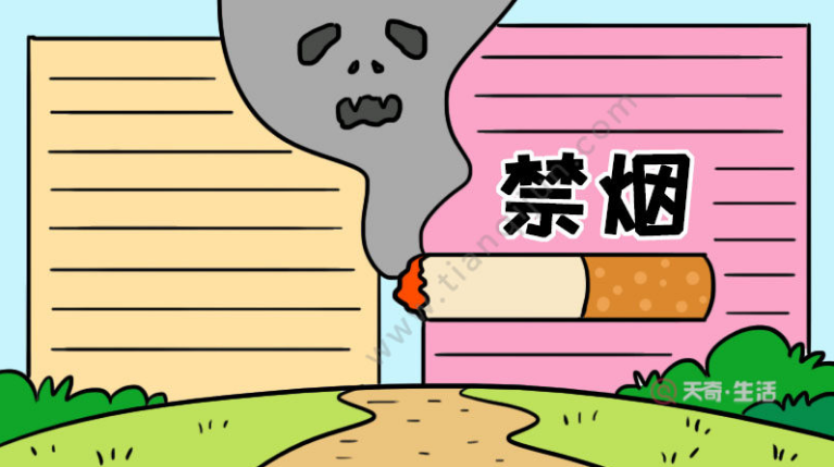 创建无烟环境,从我做起,一起来学禁烟手抄报