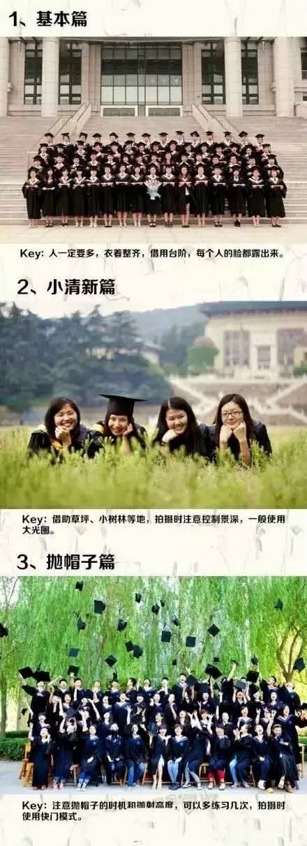 准备拍毕业照的请速度get√