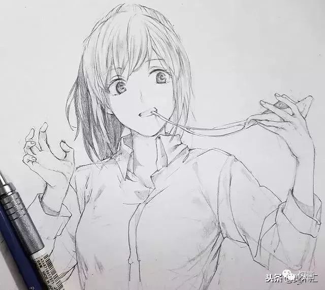 动漫素材| 线条感十足的动漫人物绘画_艺琪美术_零
