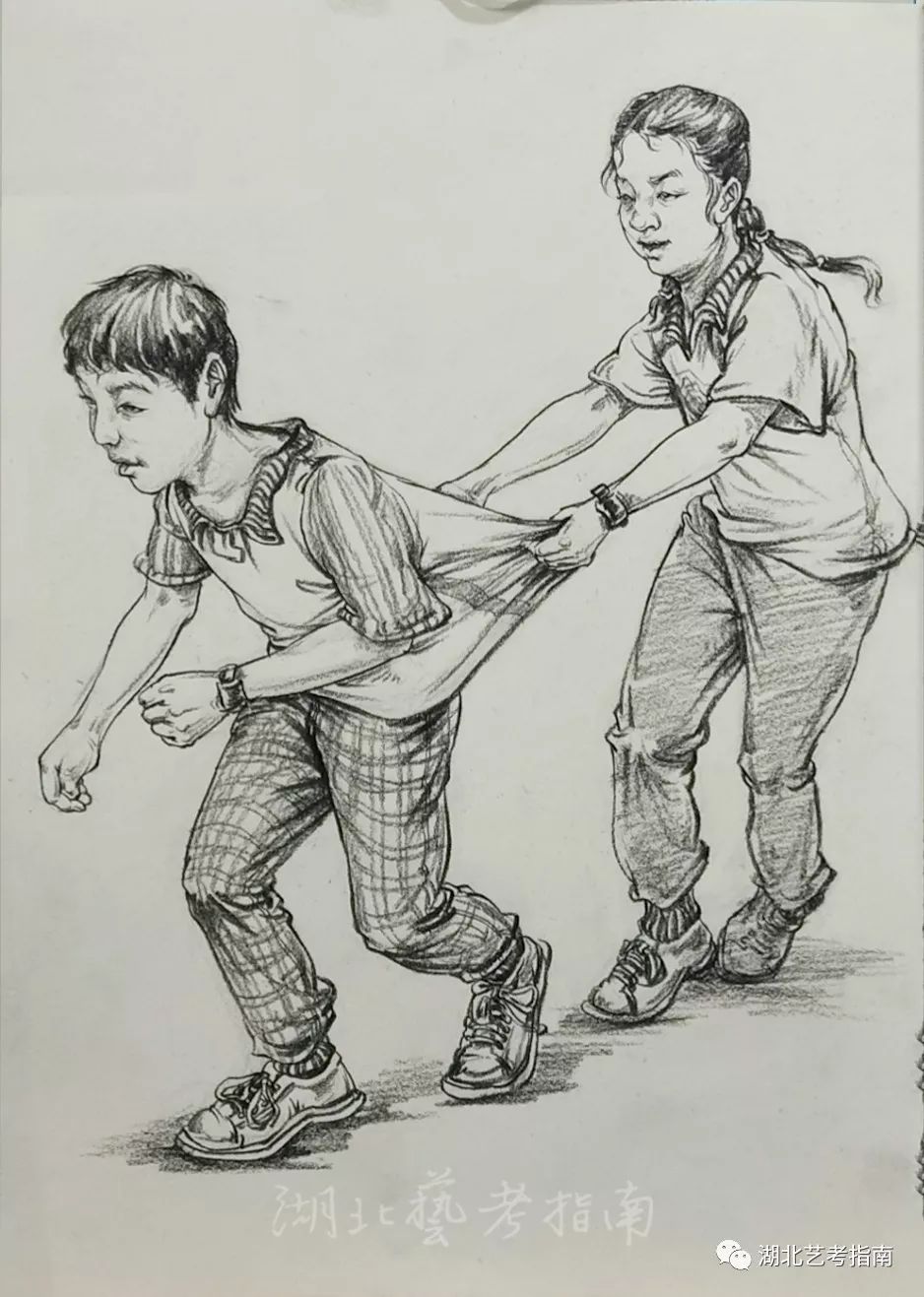 2020年美术与设计学类统一考试 速写示范试卷 ▼ (以上由麦高画室供稿