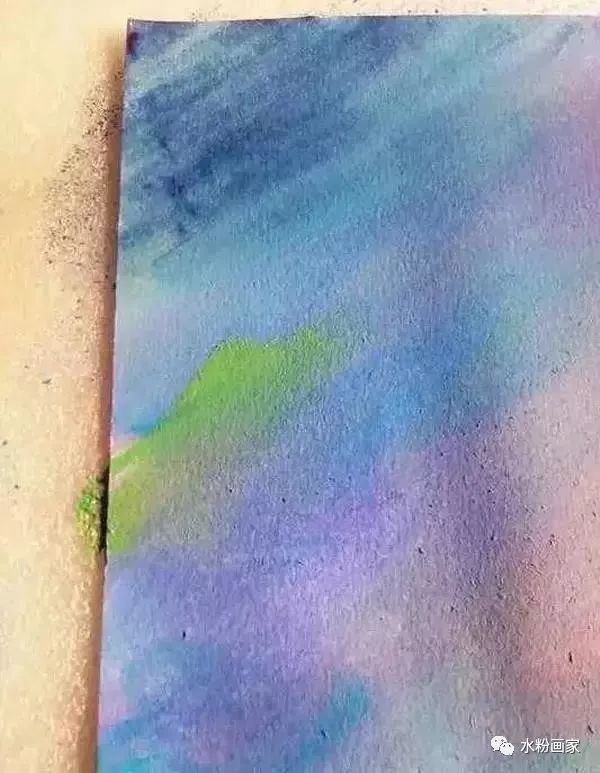 水粉画分解教程——星空