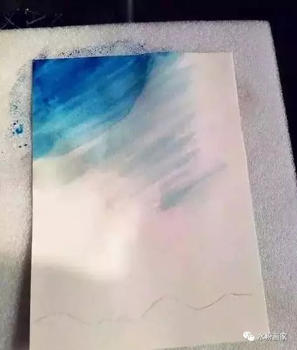 水粉画分解教程——星空
