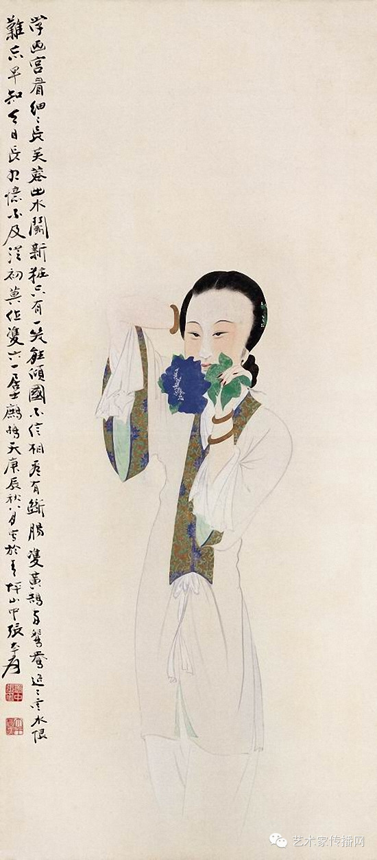 张大千人物画经典全集太美了