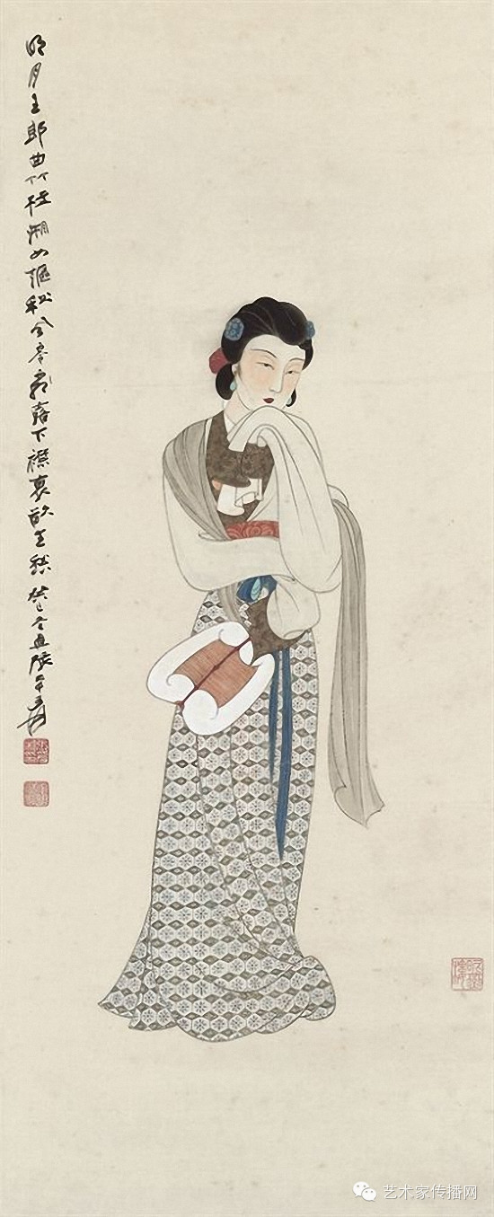 张大千人物画经典全集太美了