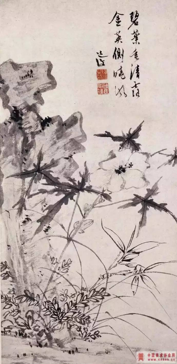 明 文徵明《兰竹图》长卷纸本 墨笔 26.8×636厘米 故宫博物院藏