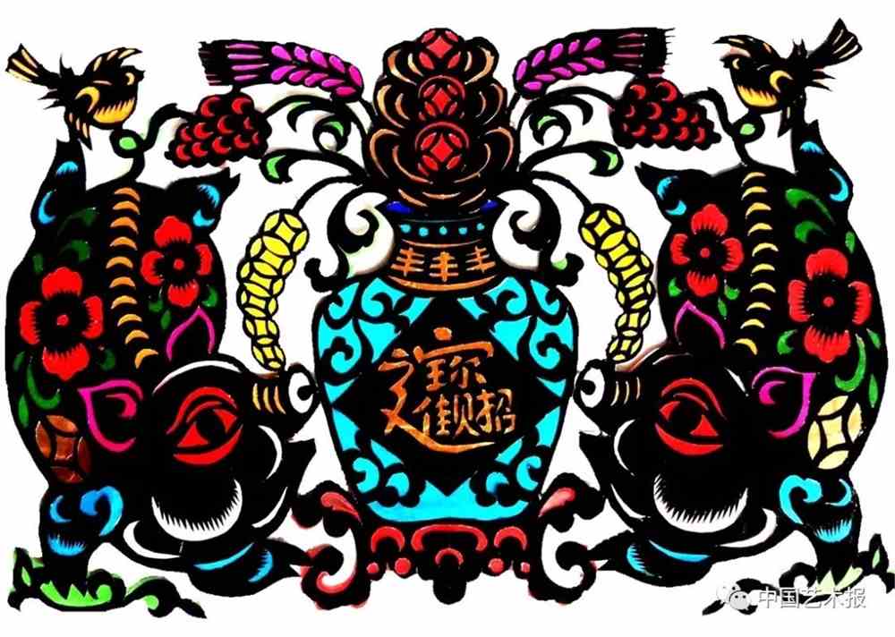 剪底猪花都是吉│年节剪纸中的猪文化