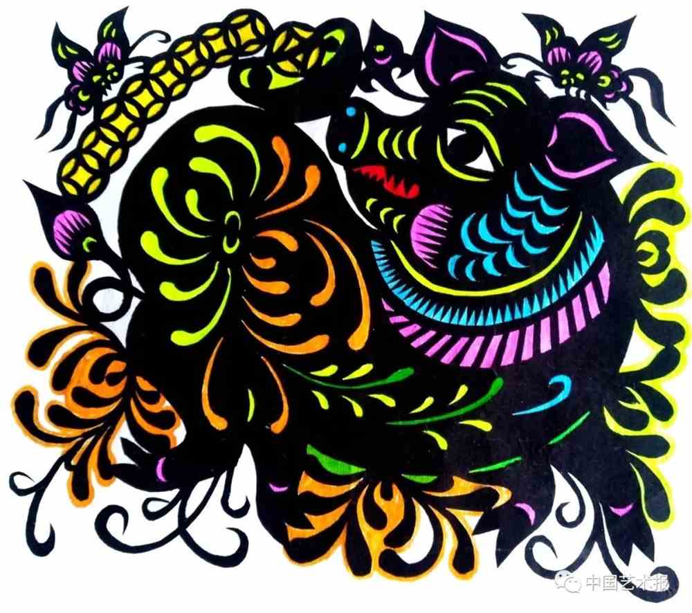 剪底猪花都是吉│年节剪纸中的猪文化