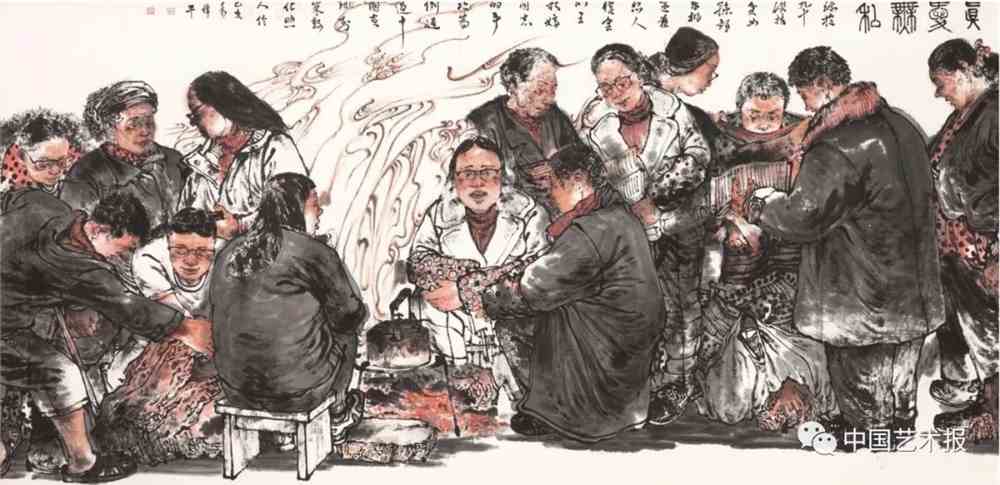 部分参展作品欣赏万企帮万村精准扶贫精选画展"立下愚公移山志,不获