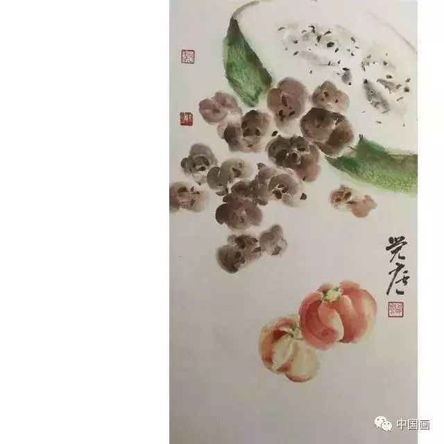 【国画教程】番茄,冬瓜的画法