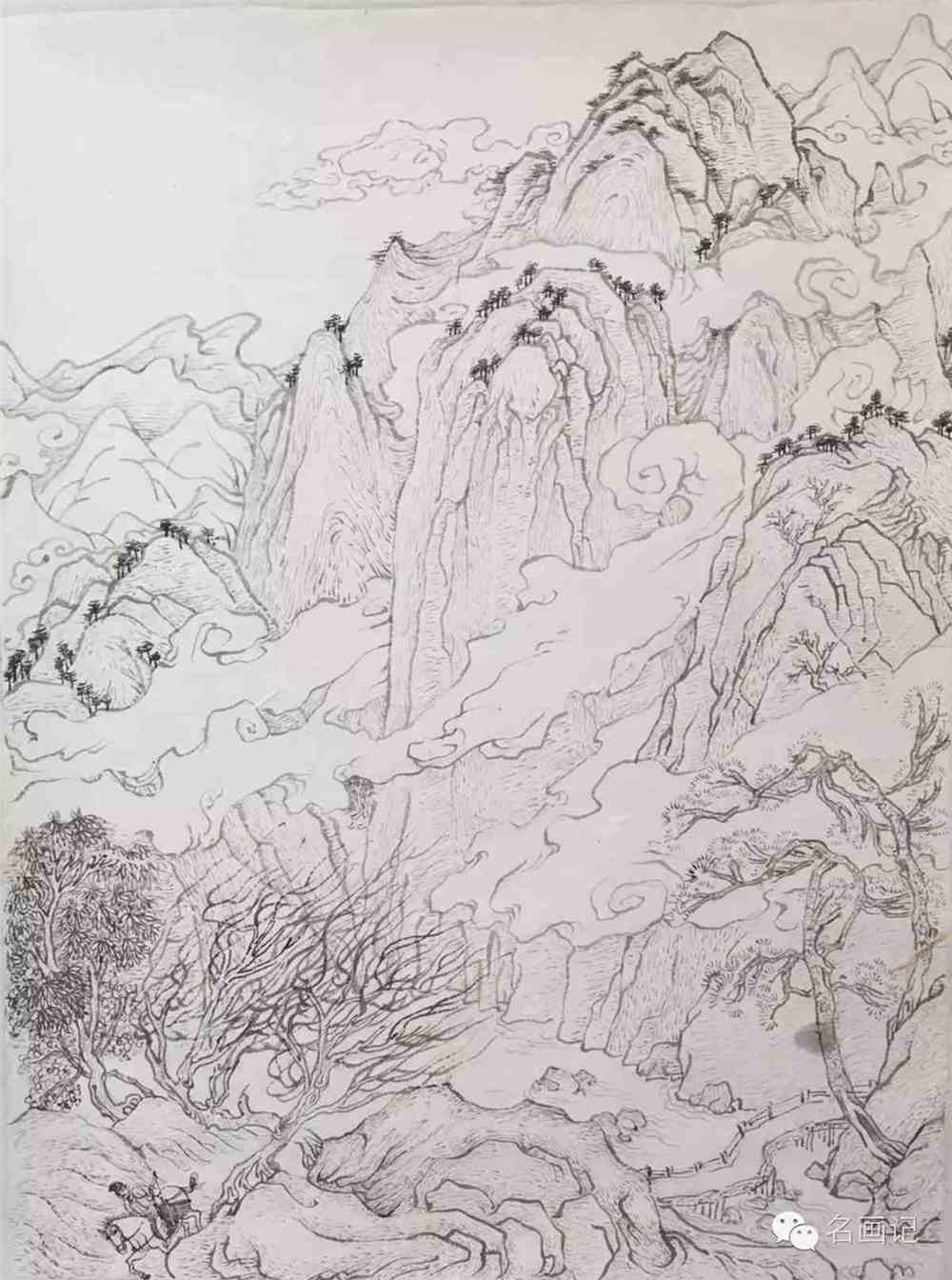 5孙新越《仙山独钓图》46x34孙新越《云仙记》45.5x37.