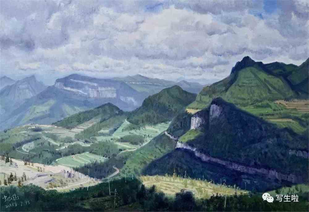 意写群山当代油画名家笔下的丛山峻岭