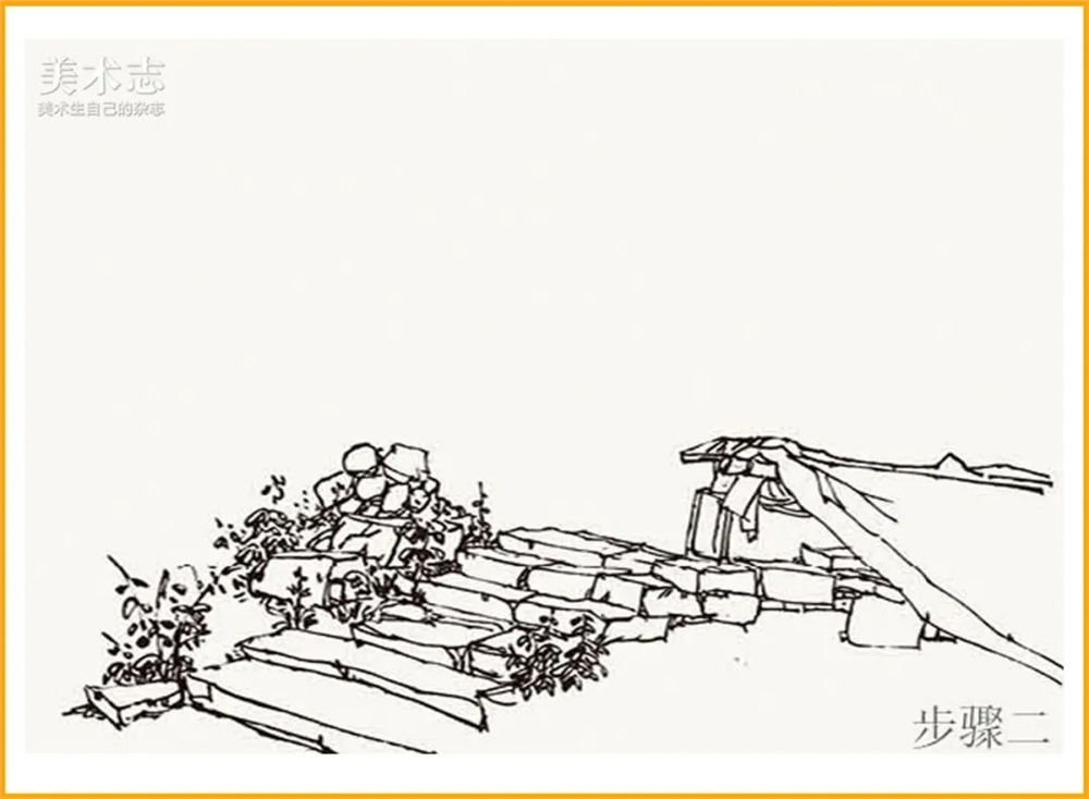 风景速写作画步骤你绝对没见过这么细致的步骤解析