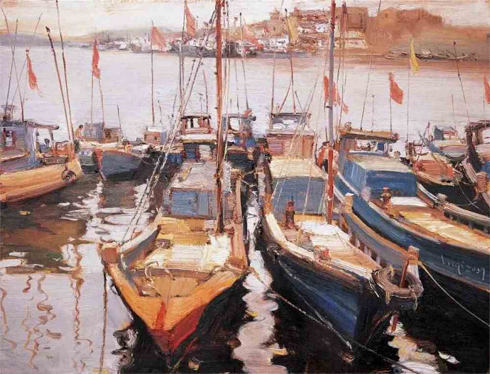 名家经典 陆琦 油画欣赏