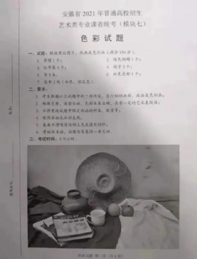 安徽美術統考